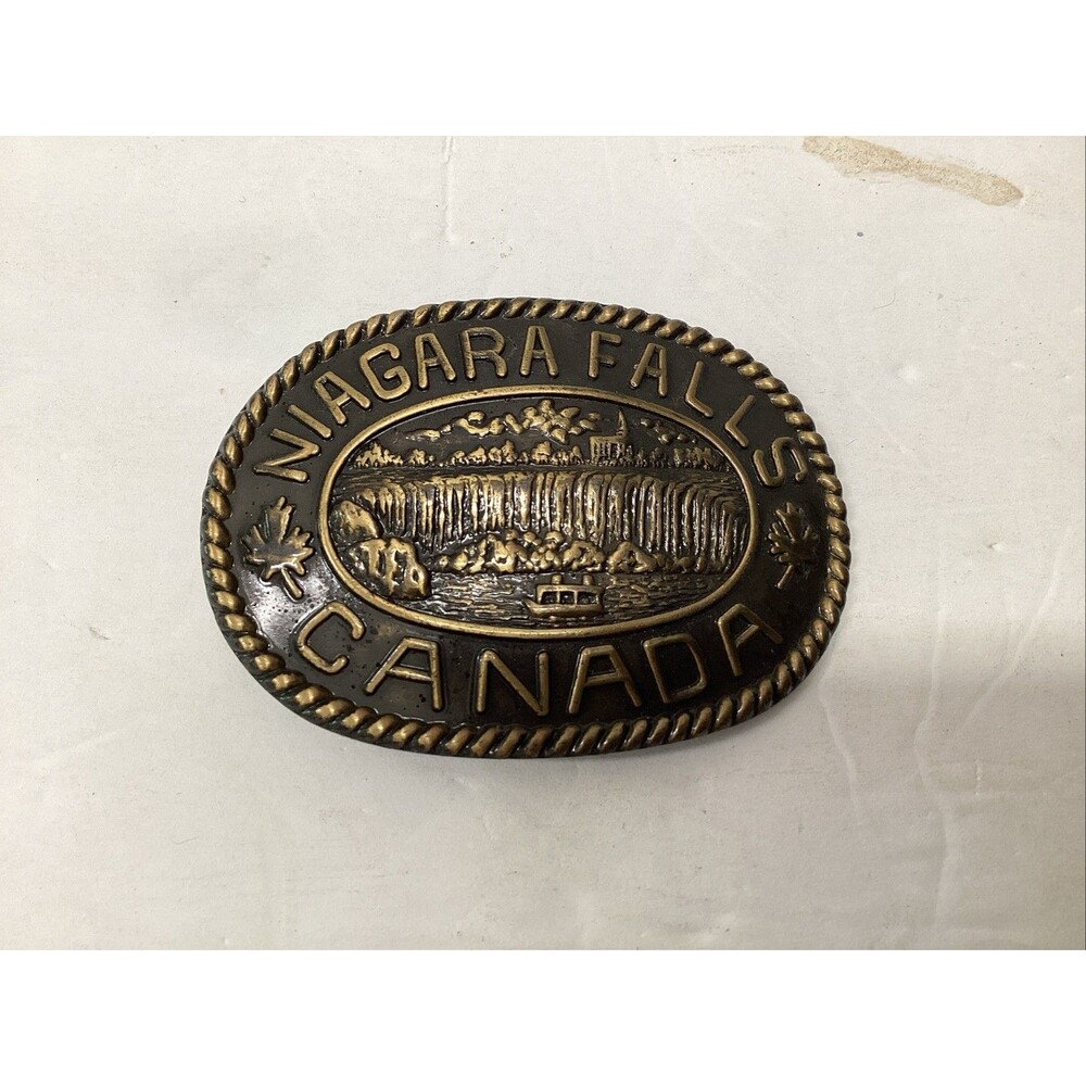 vintage niagara falls canada belt buckle